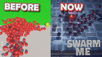 Swarm Me - Week 1 vs Week 10 Development | Prototype → Playtest (Now Live on Steam!)