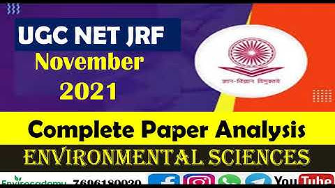 UGC NET environmental sciences| complete paper analysis November 2021| Envirocademy