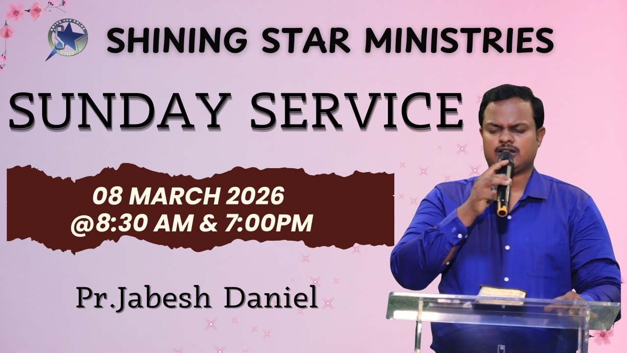 Shining Star Tambaram | Sunday Service LIVE | Pas. Jabesh Daniel | 08-March-2026
