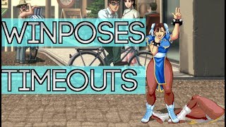 Ultra Street Fighter II: All Winposes/Timeouts | Classic vs New HD