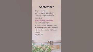 Thumbnail of September | Earth, Wind & Fire #lyrics