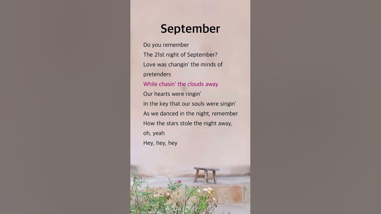 September | Earth, Wind & Fire #lyrics