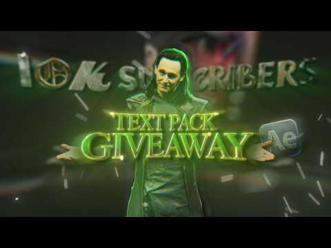 10 Trending Text Effects & Text Animations | Text Pack Giveaway for After Effects | 10k Sub special