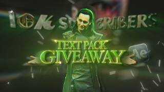 10 Trending Text Pack Giveaway for After Effects | 10k Sub special