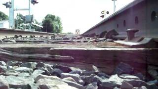CN 2581 & CN 5687 at MP.181.24 (St-Arsène Qc.) (Under Tracks)