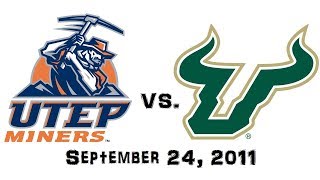September 24, 2011 - UTEP Miners vs. #18 South Florida Bulls Full Football Game