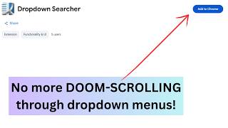 Demo for the Dropdown Searcher Chrome Plugin