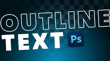 How To QUICKLY Outline Text In Photoshop
