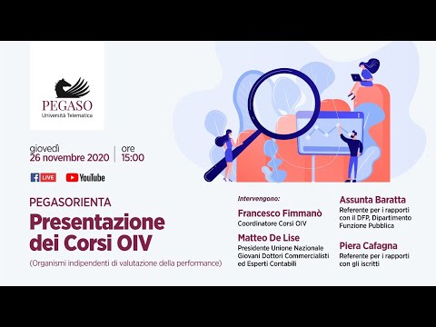 PegasOrienta_Presentazione dei Corsi OIV