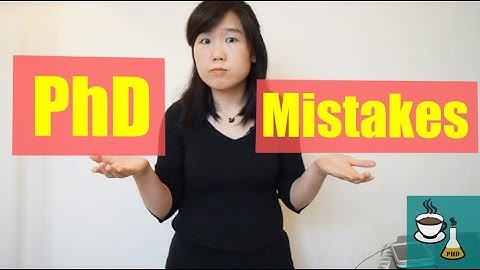 5 Mistakes To Avoid In Your PhD