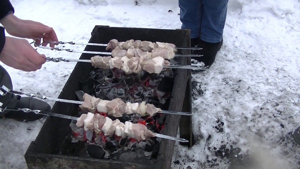 Зима Шашлыки Фото