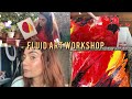 Fluid Art Workshop Day!!