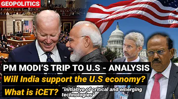 PM Modi's Trip to USA 22nd June Analysis | What is iCET initiative | Will India support US Economy