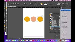 Creating shapes in InDesign - circles with colour swatches