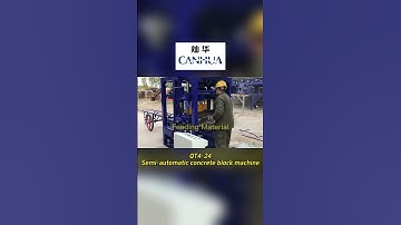 QT4 24 semi automatic popular concrete block making machine
