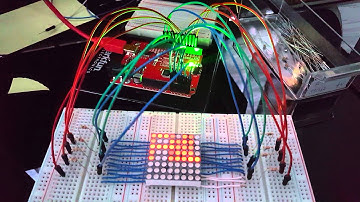 8x8 LED Matrix Powered By Sparkfun Redboard (Arduino Uno)