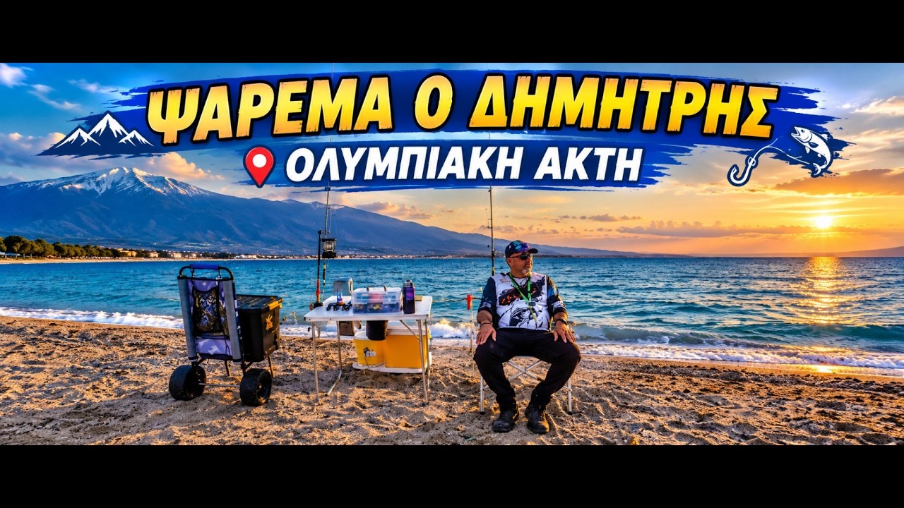 ψάρεμα ο δημήτρης ολυμπιακή ακτή