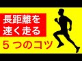 長距離を速く走るために意識するべき5つの事【長距離を速く走る方法】