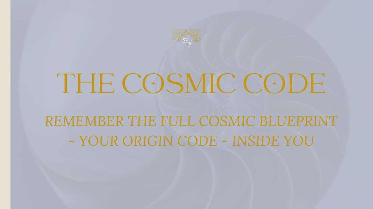 THE COSMIC CODE 🌀 Discover your unique Origin Code - YouTube