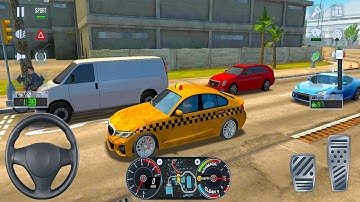 Taxi Sim 2020 #10 Driving a taxi  BMW Car  load the passengers from the city- Android & ios gameplay