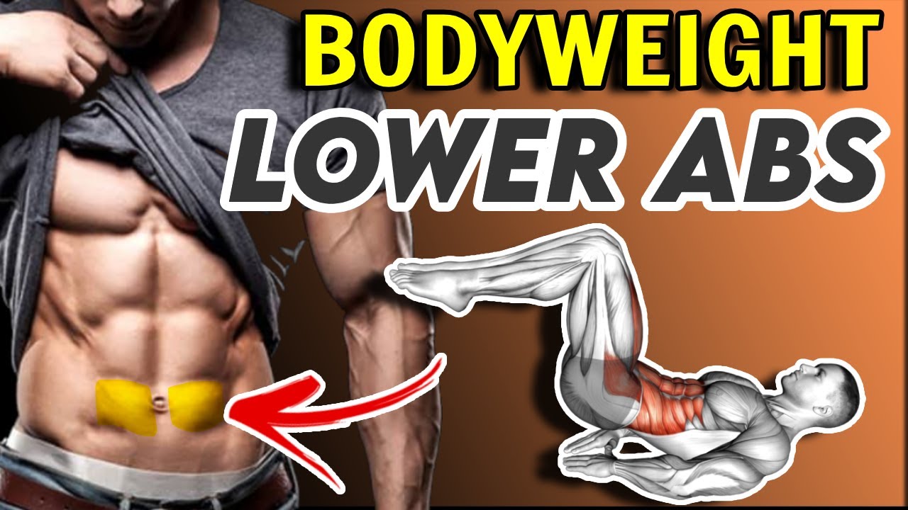 Lower Abs Bodyweight Exercises For Beginners At Home (Timer + Music included)