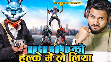Ansh Bond Guild Test On Live 😱 Biggest V Badge Player Call Me Noob 1 Vs 6 में!! 😤