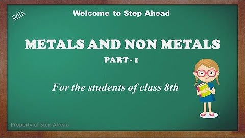 MCQ | Class 8 | Science | Metals and Non Metals (Part 1) | by Preksha