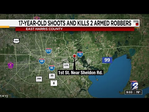17-year-old armed with shotgun kills 2 suspects during attempted home invasion in east Harris Co...