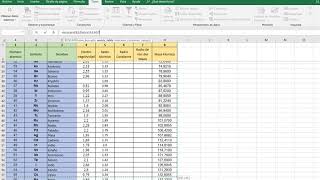 Crear una tabla periódica de los elementos químicos usando Excel