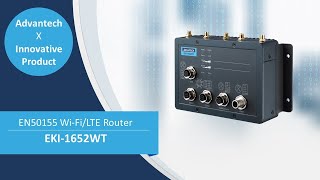 EKI-1652WT: EN50155 Industrial M12 Wi-Fi/LTE Router, Advantech (EN)