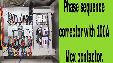 Phase Sequence Corrector with 100A Mcx Contactor in Electrical Engineering.