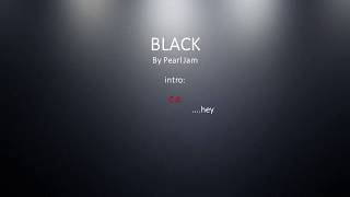 Video thumbnail of "Black by Pearl Jam - Easy chords and lyrics"