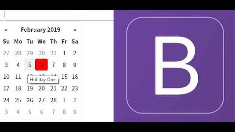 How to add title/label and colour on specific date using bootstrap datepicker