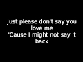 Gabrielle Aplin - Please don&#39;t say you love me lyrics