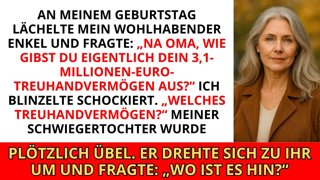 Mein wohlhabender Enkel lächelte und sagte: „Oma, wie gibst du eigentlich dein 3,1-Millionen-Euro...