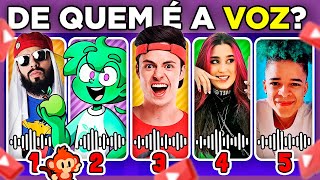 ▶️ DESAFIO DE YOUTUBERS | DESCUBRA PELA VOZ | Enaldinho | Emilly | Problems | Geleia | Luluca #quiz