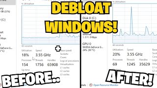 How to Debloat Windows 10/11! (Reduce Background Processes)