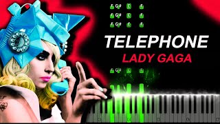 Lady Gaga feat. Beyonce - Telephone Piano Tutorial