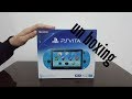 فتح صندوق ps vita اللون الجديد اللون السمائي-unboxing ps vita (اكو فديوهات جديدة بالقناة غير هذا)