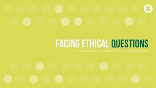 Facing Ethical Questions