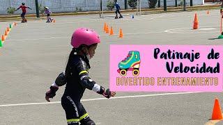 Divertido Entrenamiento para chicos que les gusta el patinaje- Patinaje de Velocidad- Nathy Montes