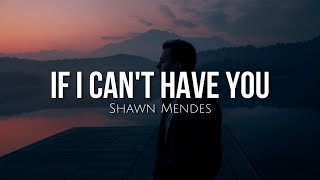 If I cant have you (lyrics) - Shawn Mendes