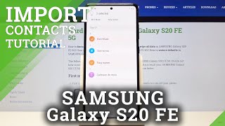 SAMSUNG Galaxy S20 FE 5G Import & Export Contacts screenshot 4