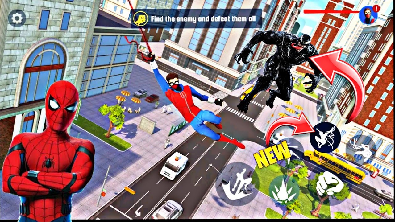 Spider fighting hero game #358 - YouTube