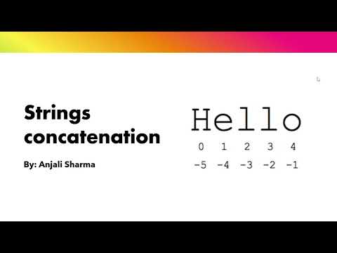 String Concatenation | Strings in Python | Python Lectures |