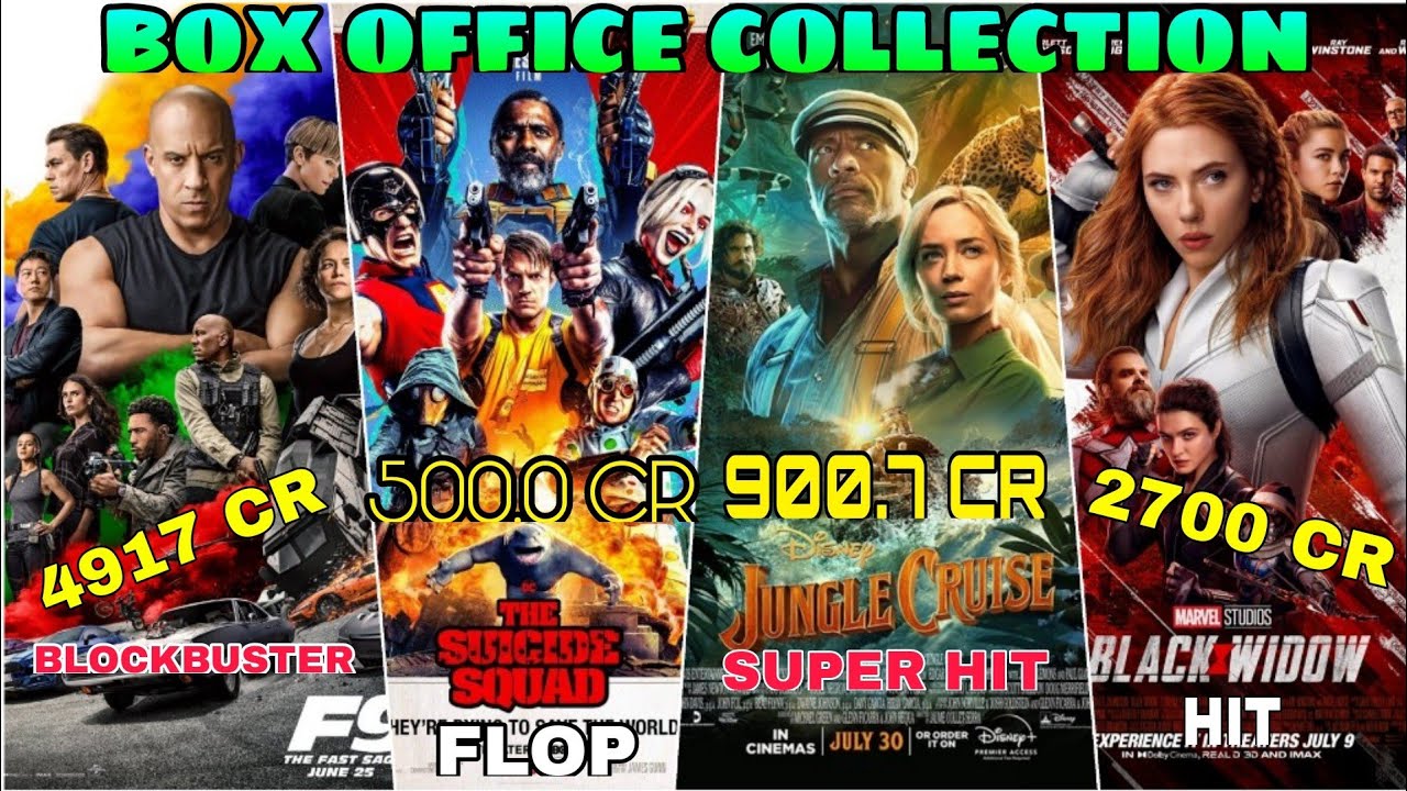 The Suicide Squad Movie Collection | Jungle Cruise Collection | F9 Collection | Black Widow Income