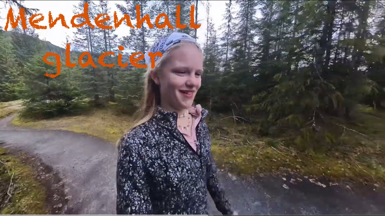 Mendenhall glacier steep Creek hike with Courtney