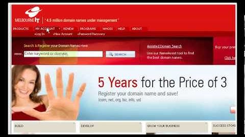 Domain Transfering from MelbourneIT.com.au