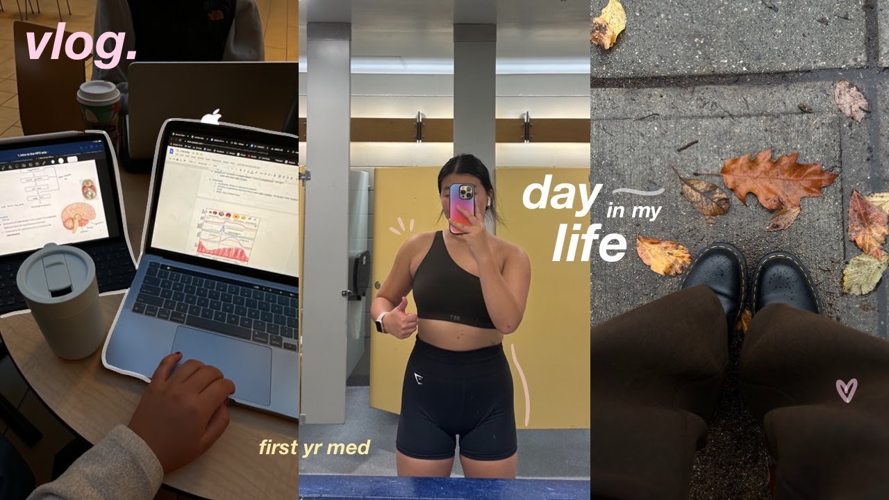 MED DIARIES | a typical day in my life  — ep 3. managing stress 🎧 🍂
