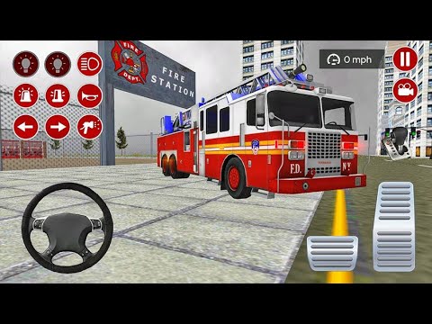 Real Fire Truck Driving Simulator Fire Fighting - Android Gameplay#2